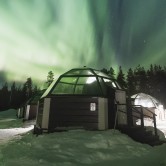 Glas-Iglu in Rovaniemi.